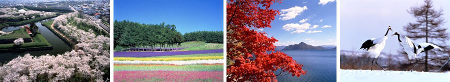 Hokkaido vier Jahreszeiten